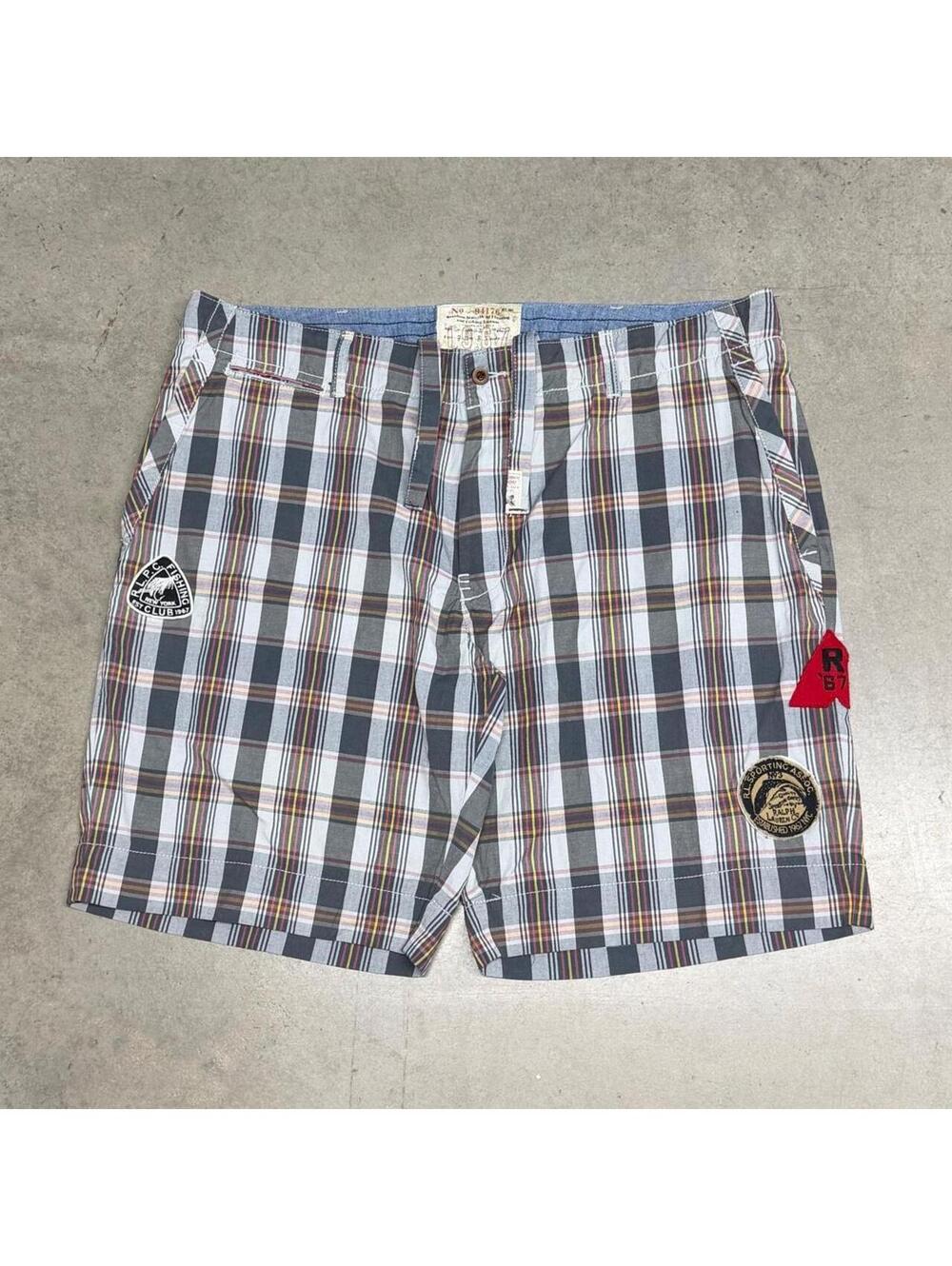 Polo Ralph Lauren Shorts Mens 42 Plaid Fishing Club Hunting RLPC 67 Drawstrings